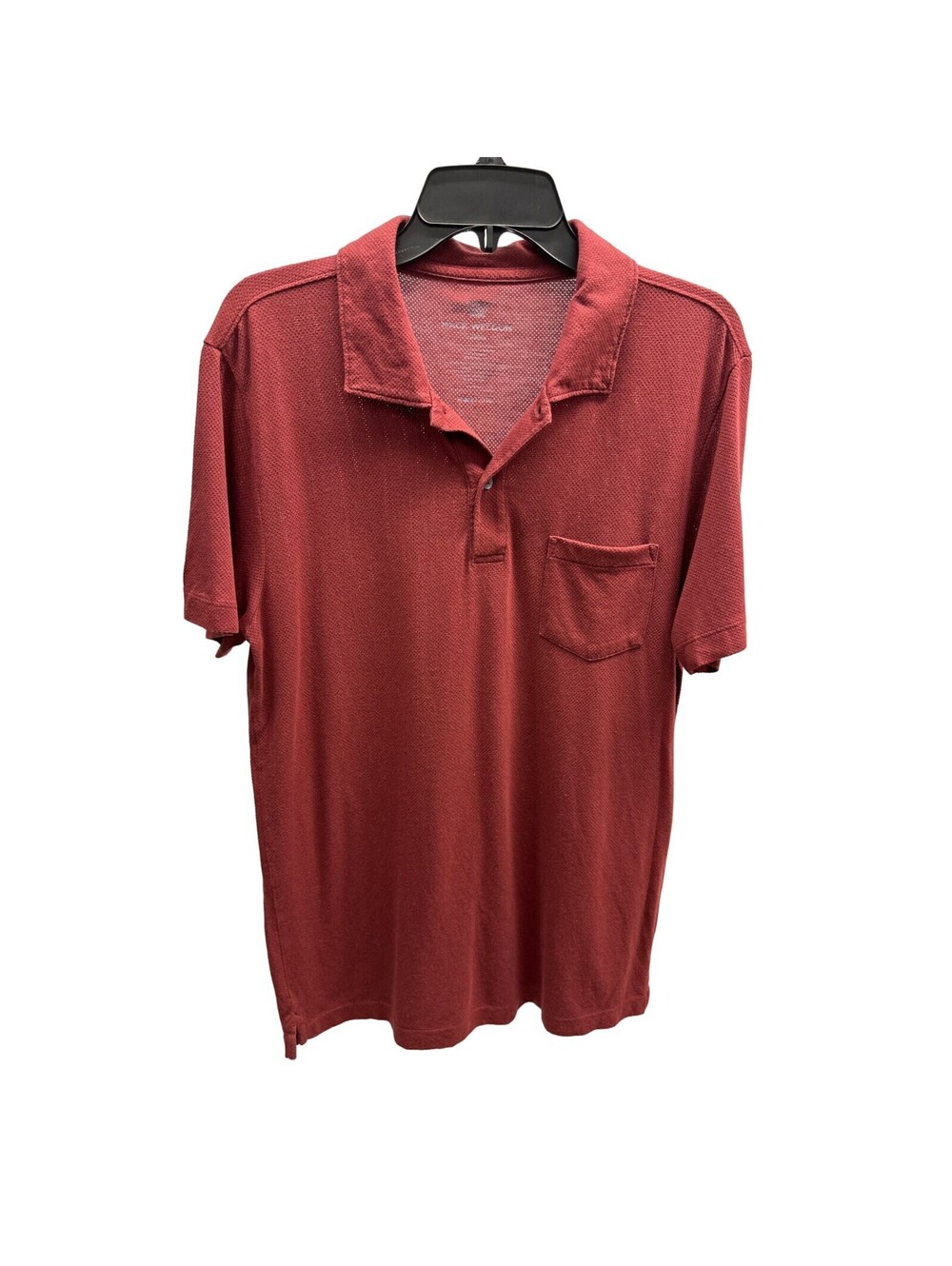 Mack Weldon Dark Red Vesper Polo Shirt Large